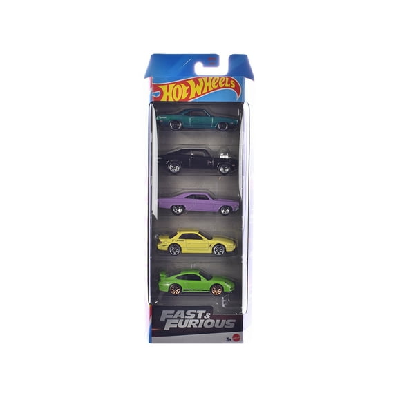 "Fast & Furious" 5 piece Set Diecast Model Cars by Hot Wheels