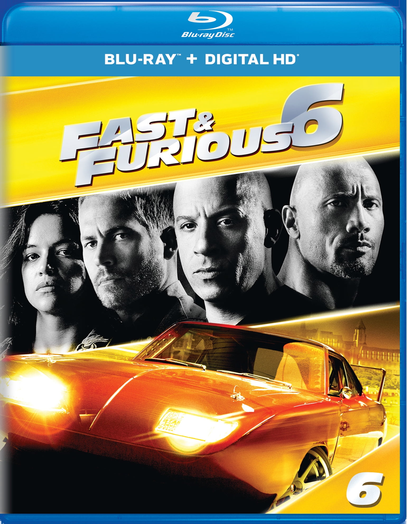 Fast & Furious 6 (Blu-ray + Digital HD) [Blu-ray] - Walmart.com