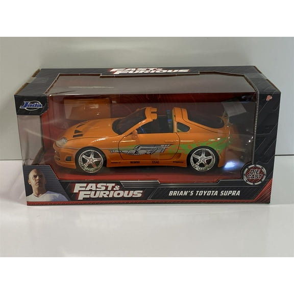 Fast & Furious Brian's Toyota Supra Orange Jada 91678 Scale 1:24 253203005
