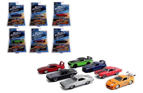 Fast Furious Build N Collect Wave 2 6pc Diecast Car Set IN BLISTER