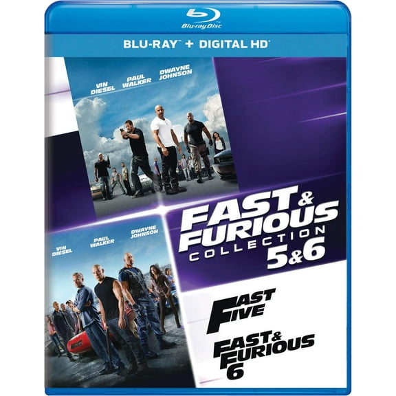 Fast & Furious Collection: 5 & 6 (Blu-ray + Digital Copy)