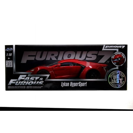 Jada Toys Fast & Furious 1:18 Die-Cast Vehicle: Red Hypersport