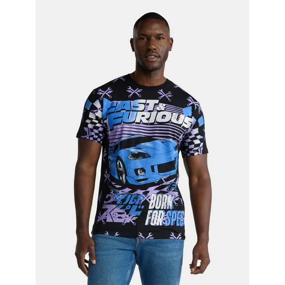 Fast & Furious Men's & Big Men's Graphic Tee Shirt, Sizes S-3XL