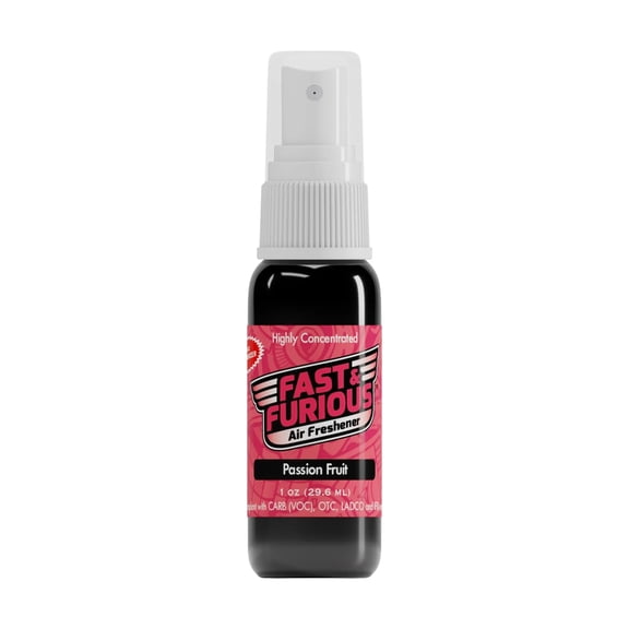 Fast & Furious Air Freshener Spray, Passion Fruit Scent, 1.0 fl. oz. (29.6ml)
