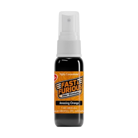 Fast & Furious Odor Eliminator, Amazing Orange Scent, 1 fl. oz.