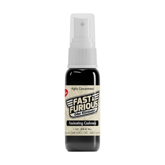 Fast & Furious Odor Elimintator Spray, Fascinating Cashmere Scent, 1.0 fl. oz. (29.6ml)
