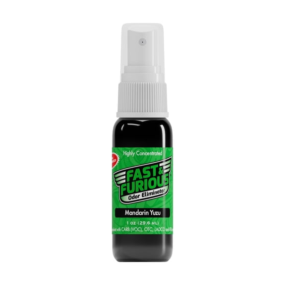 Fast & Furious Odor Elimintator Spray, Mandarin Yuzu Scent, 1.0 fl. oz. (29.6ml)