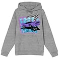 thumbnail image 1 of Fast & Furious Spy Racer Long Sleeve Gray Heather Adult Hooded Sweatshirt-XL, 1 of 4