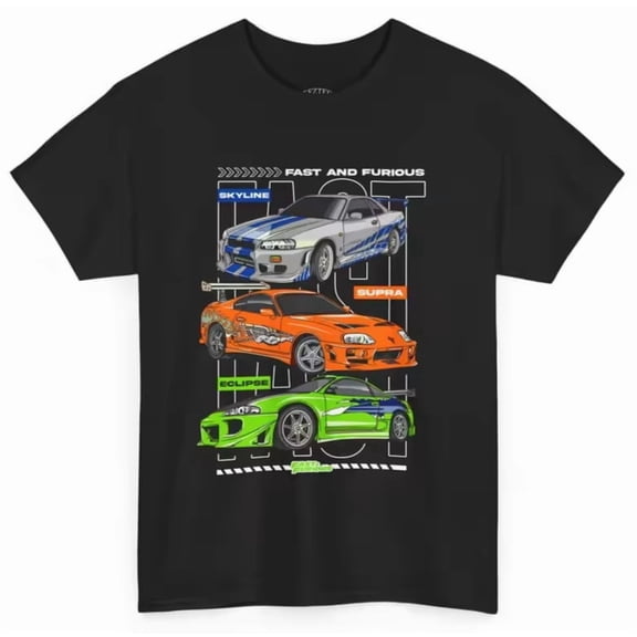 Fast&Furiousss T Shirt Vintage Car Graphic Tee Unisex Streetwear S-5XL