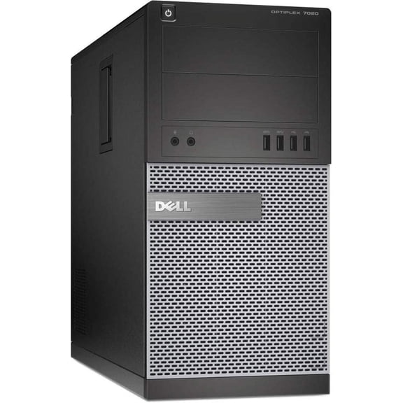 Restored Fast Gaming Dell OptiPlex 7020 Desktop Tower Computer PC Intel Core i5-4th Gen. 8 GB Ram, 2TB HDD, 128 GB SSD, Nvidia GeForce GT 1030 2GB DDR5, Wi-Fi Adapter Windows 10 Home (Refurbished)