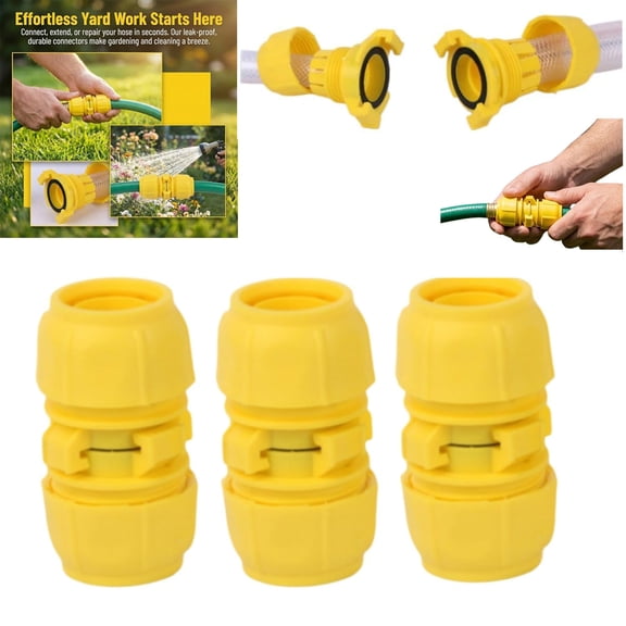 Fast Grab Buckle Water Pipe Connector - Garden Hose Quick Connect Fittings, Leak-Proof Tool-Free Hose Mender Extender Coupling Joint, for Garden Watering, Car Wash & Pipe Repair