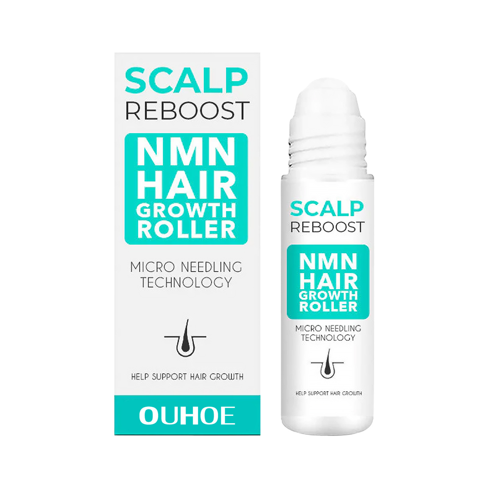 Fast Hair Growth Serum Anti Hair Loss Roller Massage Essential Oils