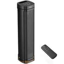 Fast Heating Ceramic Space Heater for Home Office, 3 Heat Levels, Remote, Safe & Portable, Electric Heater for Home and Office, ETL