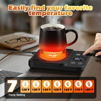 Fast Heating Coffee Mug Warmer with Timer, Auto Shut Off,  Temperature Settings