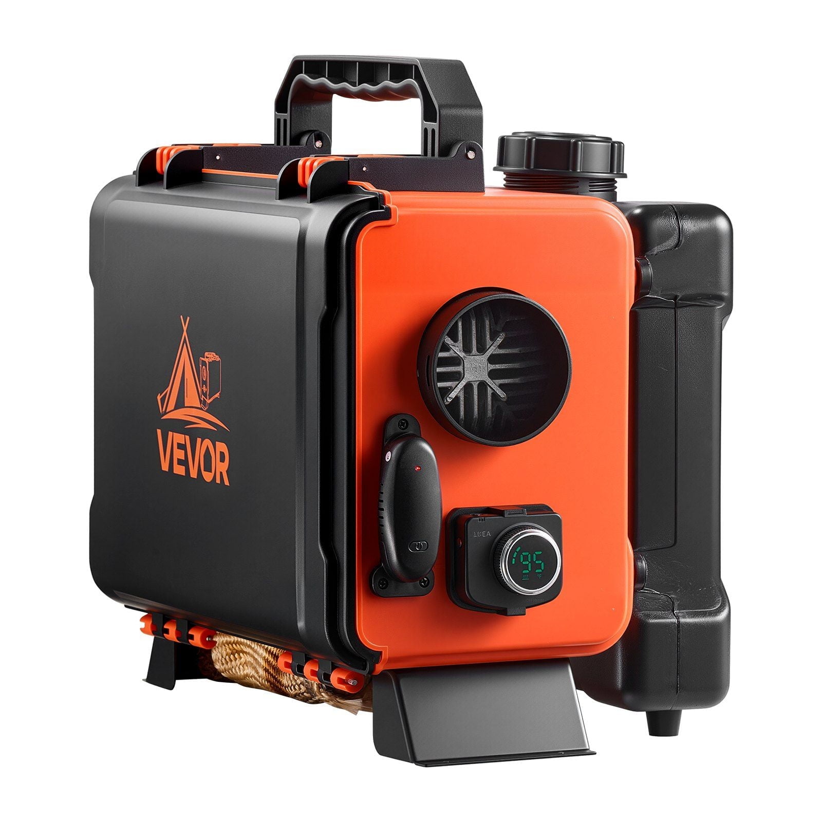 Fast Heating Diesel Heater 8KW, All-in-One Portable Unit, 12V/24V DC Power, Includes Remote & LCD Screen, Low Operating Noise, 1.2 Gal Fuel Tank for Vans, Campers, Utility Rooms