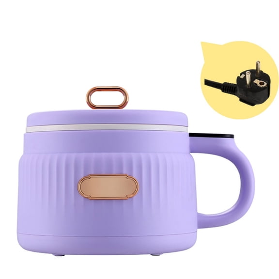 Fast Heating Pots Travel Electric Skillets 1.6L with Easy Nonstick Coating Pots Suitable for Kitchen Cooking