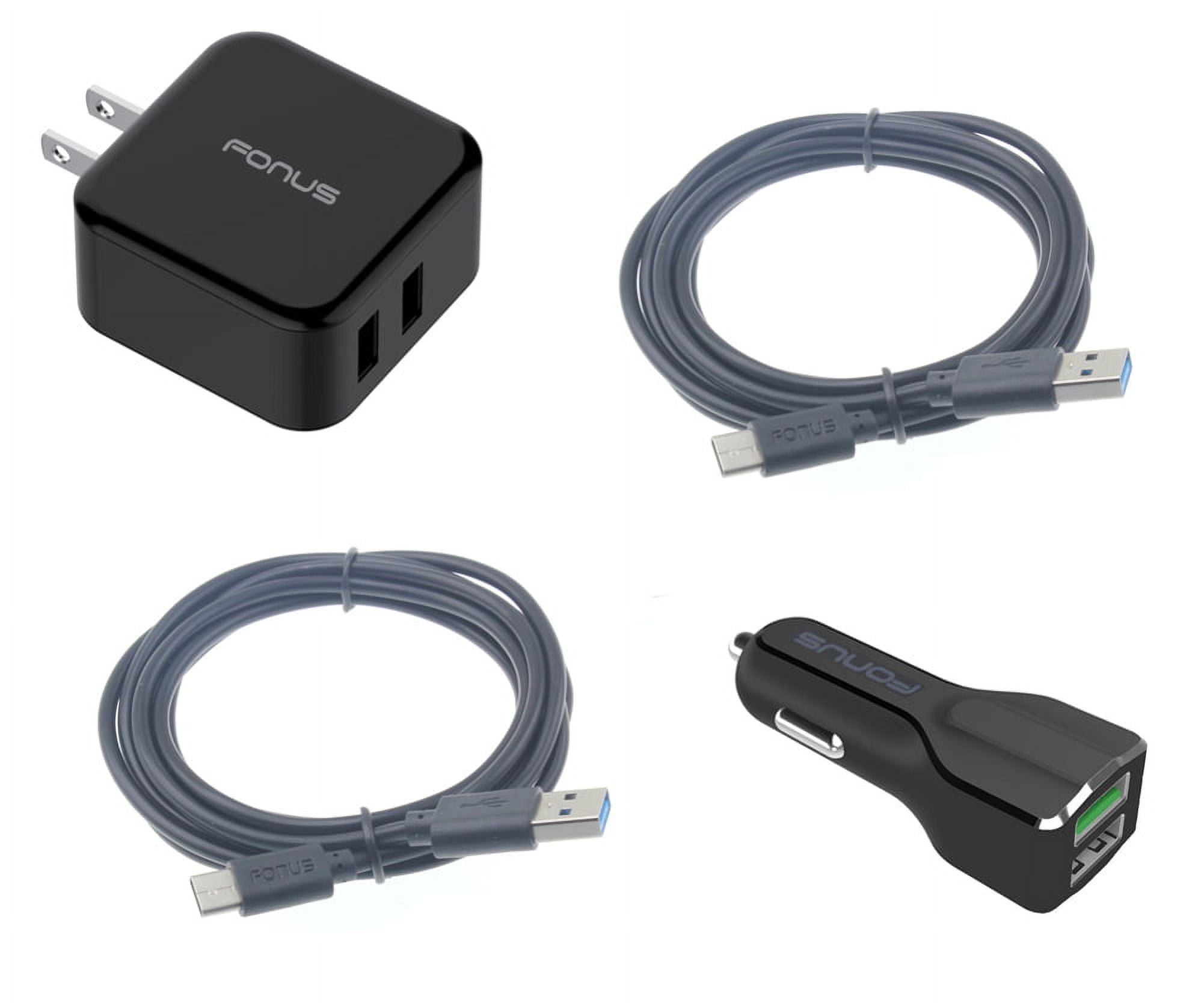 Fast Home Car Charger for Nokia G50/G10/G20 - USB Cable Type-C 6ft Long Travel Power Adapter for Nokia G50/G10/G20