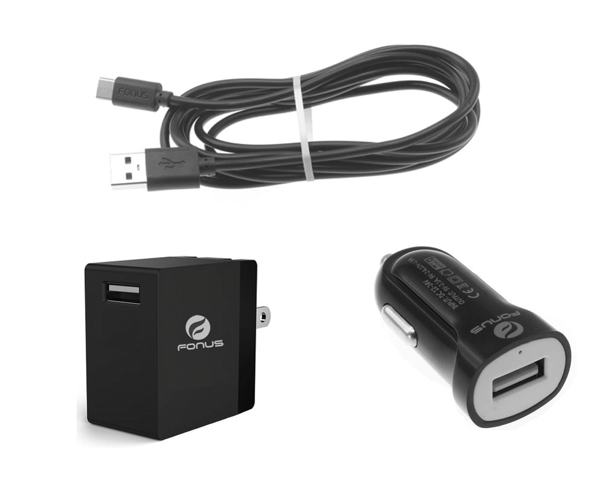 Fast Home Car Charger for Nokia G90/G100/G300/G310 5G - USB Cable Type-C 6ft Long Travel Power for Nokia G90/G100/G300/G310 5G