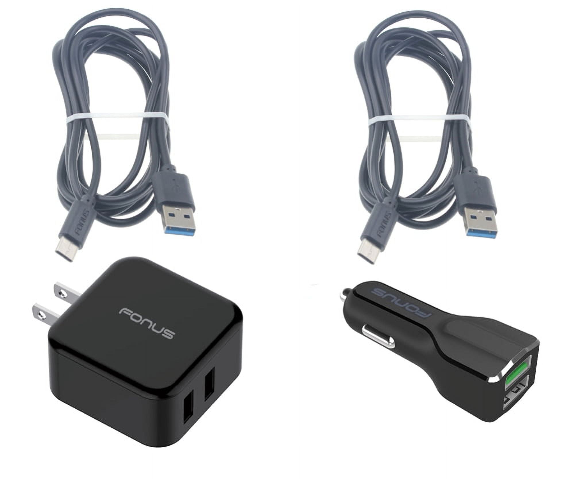 Fast Home Car Charger for Samsung Galaxy Z Fold5/Flip5 Phones - USB Cable Type-C 6ft Long Travel Power Compatible With Galaxy Z Fold5/Flip5 Models