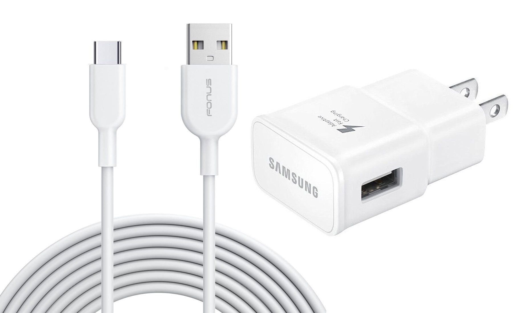 Fast Home Charger Type-C for Google Pixel 9/Pro/Pro XL/9a Phones - 10ft Long USB Cable Quick Power Adapter Travel Wall AC Plug