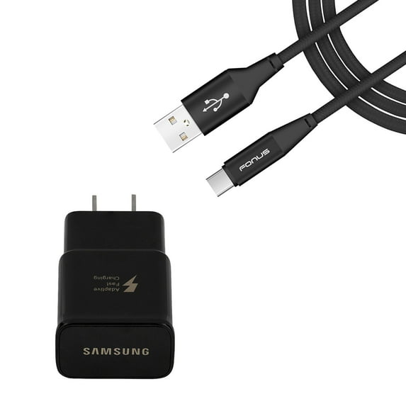 Fast Home Charger Type-C for Samsung Galaxy S20/S21/S22/Plus/Ultra/FE - 6ft USB Cable Quick Power Adapter Travel Wall