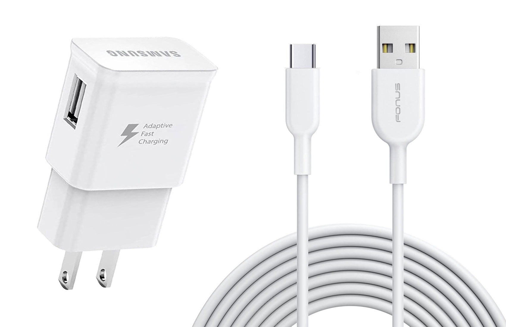 Fast Home Charger for Nokia T20/T21 - Type-C 10ft USB Cable Quick Power Adapter Travel Wall
