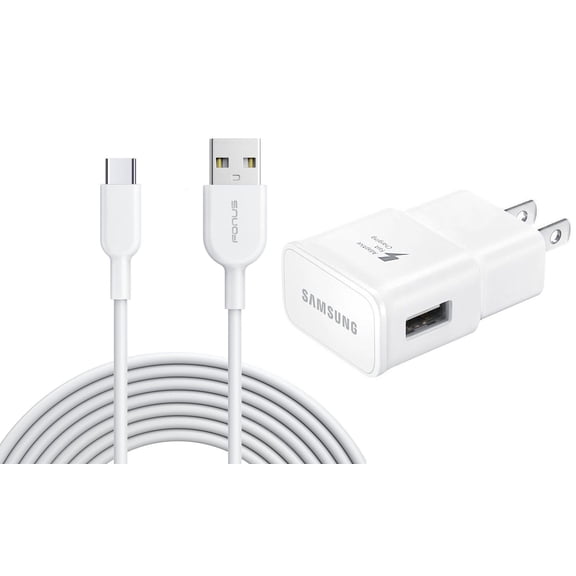Fast Home Charger for Samsung Galaxy Tab S10 FE 10.9"/Tab S10 FE Plus 13.1" - Type-C 10ft USB Cable Quick Power Adapter Travel Wall