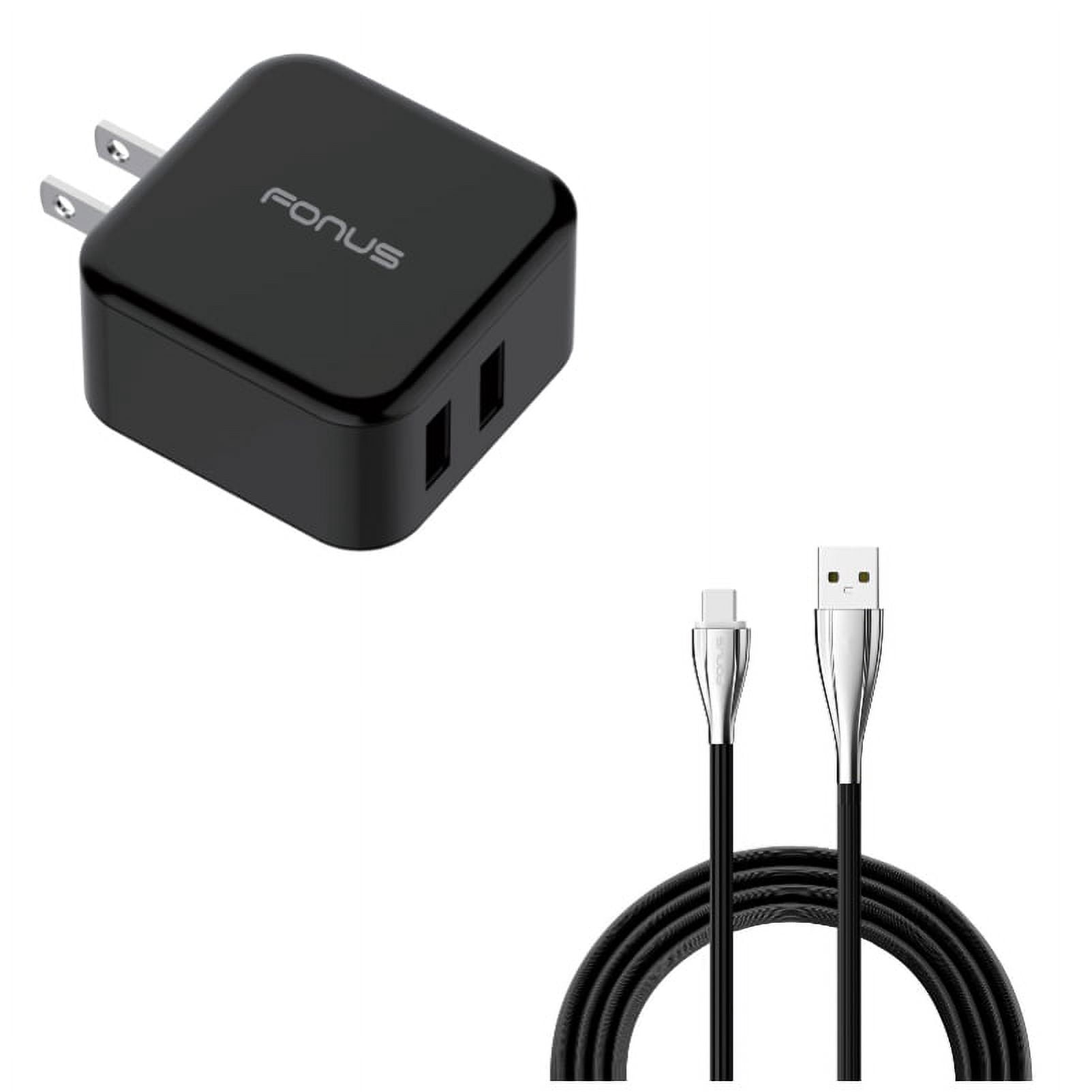 Fast Home Charger w 10ft USB-C Cable for Samsung Galaxy A73 5G,A53 5G,A33 5G,A13 5G,A03s Phones - 30W 2-Port USB Quick Charge Port Travel, Type-C Charger Cord Power Wire