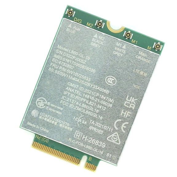 Fast L860-GL-16 LTE Networking Module Supporting Multiple Bands And High Bandwidth for L13 P14S P16 T14 T16