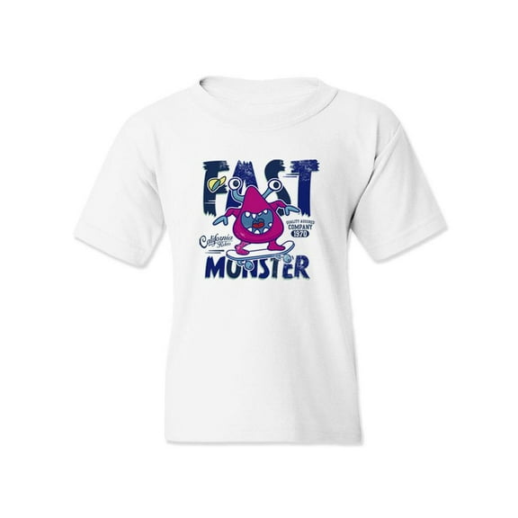 Fast Monster Skater T-Shirt Juniors -Image by Shutterstock,  x-Small