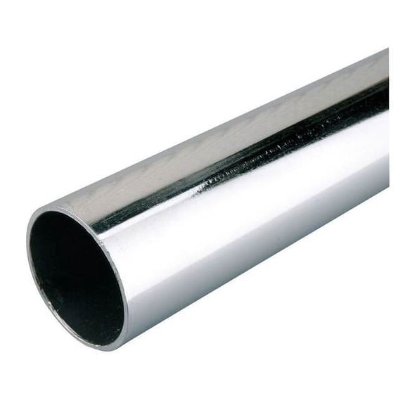 Fast Mount Closet Max Cut to Fit Closet Pole, Heavy-Duty-Chrome, 1-5/16 in. Dia., 8 Ft.