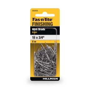 Fas-n-tite Bright Wire Finishing Nails, 3/4 x 18, Steel, Silver, Interior Nails