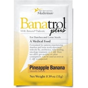 Medtrition Banatrol  Natural Anti-Diarrheal with Prebiotics, Relief from Chronic Diarrhea, IBS, Recurring Diarrhea, Clinically Supported Medical Food, Non-Constipating, 25 Servings Pineapple