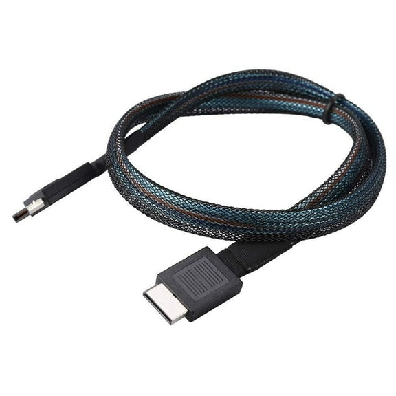 Fast Oculink SFF 8611 Male to Male Extension PCIE Server Data Cable with 24Gbps Transfer Rate