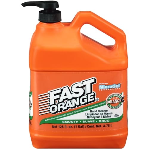 Fast Orange 23218 Smooth Lotion Hand Cleaner with Pump, 1 Gallon, 128 Fl Oz (Pack of 1)