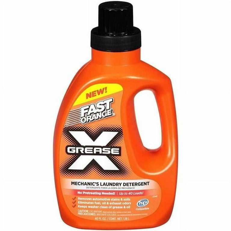 Pinpoint Fast Orange Grease X Mechanic Laundry Detergent, Removes