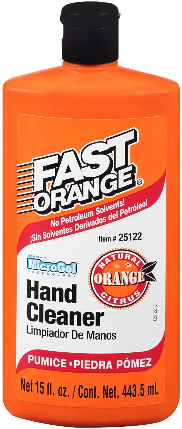 Fast Orange Hand Cleaner, Natural Orange Citrus, Pumice - 15 fl oz
