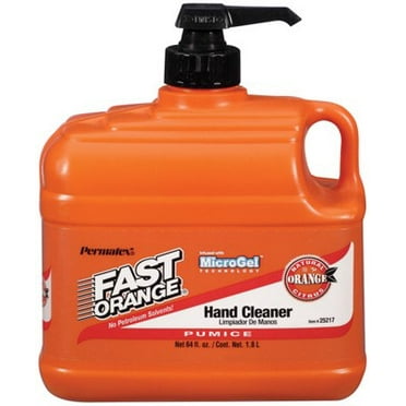 Fast Orange Pumice Lotion, Heavy Duty Hand Cleaner, Natural Citrus Scent, 1/2 Gallon - 25217