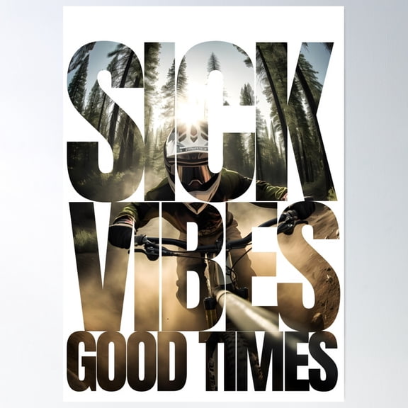Fast Paced Sick Vibes Good Times Poster Wall Art, Modern Wall Decor, 16x24 UNFRAMED