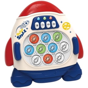Fast Push Game Fidget Toys for Kids, Handheld Puzzle Game Sensory Toys, Quick Push Light Up Pop Game Gifts for 3-12 Year Old Boys Girls, Christmas Stocking Stuffers (Rocket)