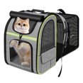 thumbnail image 1 of Pet Carrier Backpack for Cats Puppy Small Dogs Up to 17 Lbs, Folding Expandable Breathable Cat Backpack for Travel  Camping Outdoor, 1 of 7