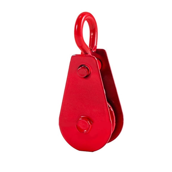 Fast Release Metal Cable Pulley with Hook for 6Mm To 12Mm Diameter Rope Rigging and Pulling Tasks Warehouse Job Sites Use