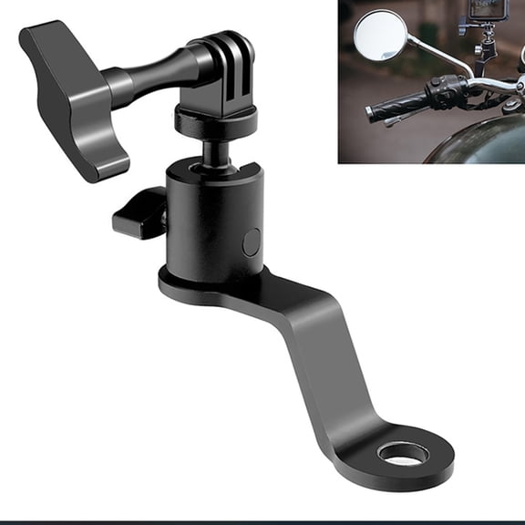 Fast Release Motorbike Glass Camera Mount 1/4 Inch Screw Join Rotation Aluminum Bracket For Action Cameras