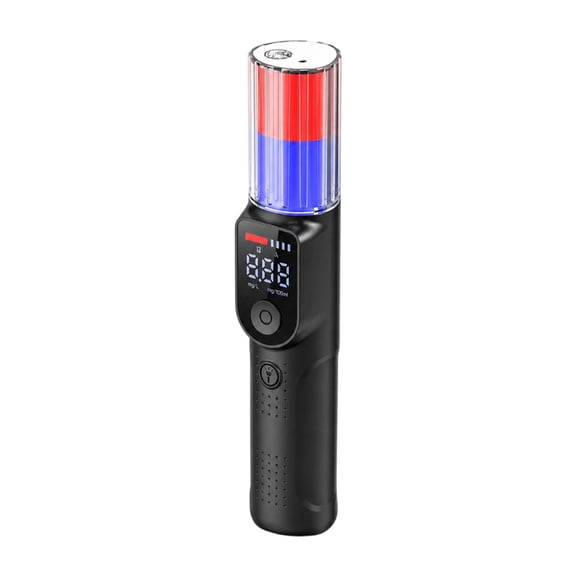 Fast Response Breathalyzer with Red Blue Warning Light & 3 Second Detections Time Small Alcohols Test for Safe Driving