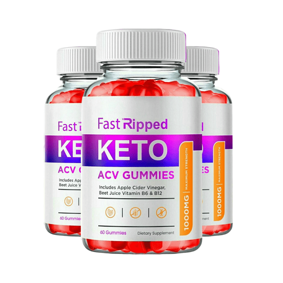 Fast Ripped Keto ACV Gummies Advanced Formula, Fast Ripped Keto Gummies (180 Gummies, 3 Pack)
