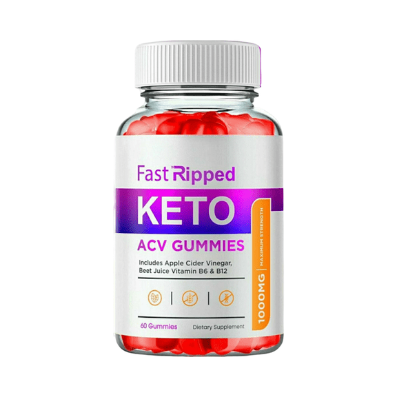 Fast Ripped Keto ACV Gummies Advanced Formula, Fast Ripped Keto Gummies (60 Gummies, 1 Pack)