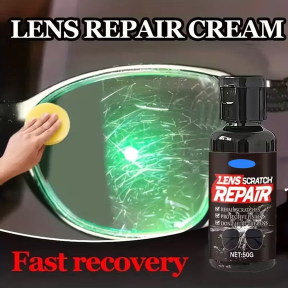 Fast Scratch Removal Wax, Lens Scratch Repair, Non-abrasive and Safe, Ideal for Eyeglasses, Sunglasses, and Camera Lenses, Perfect for Optical Repair Enthusiasts