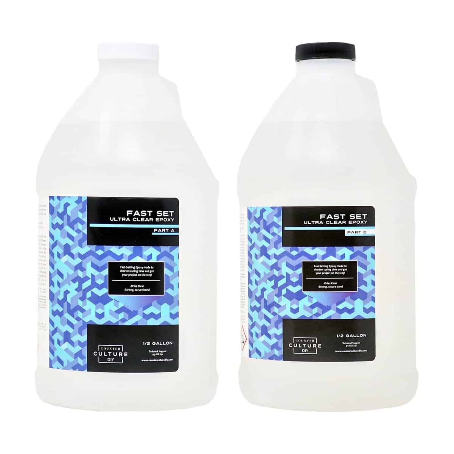 Counter Culture DIY Fast Set Epoxy Resin Kit, 128 oz (2 x 64 oz Pack ...