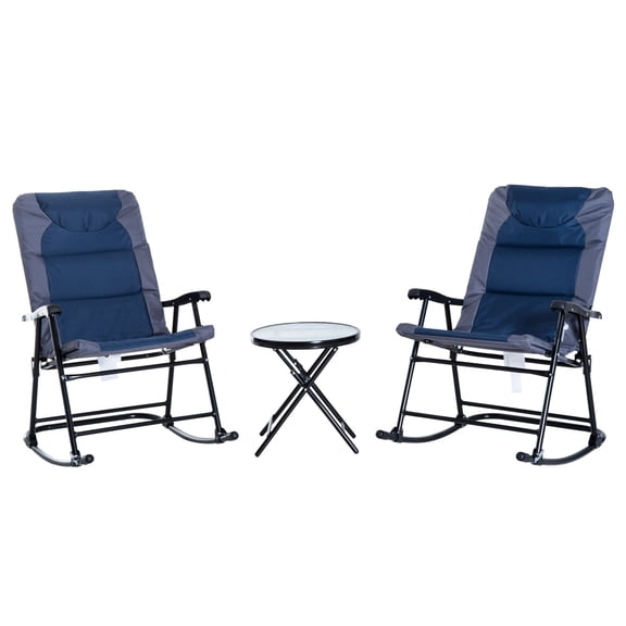 Fast - Setup Outdoor Seating - Relax in Ergonomic Rocking Chairs by the Poolside
