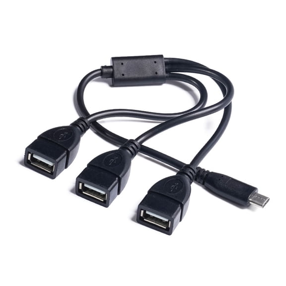 Fast Speed 180Mbps USB C Data Hubs to 3 USB A Port Allowing Concurrent Charging and File Transfer for Tablets Phones